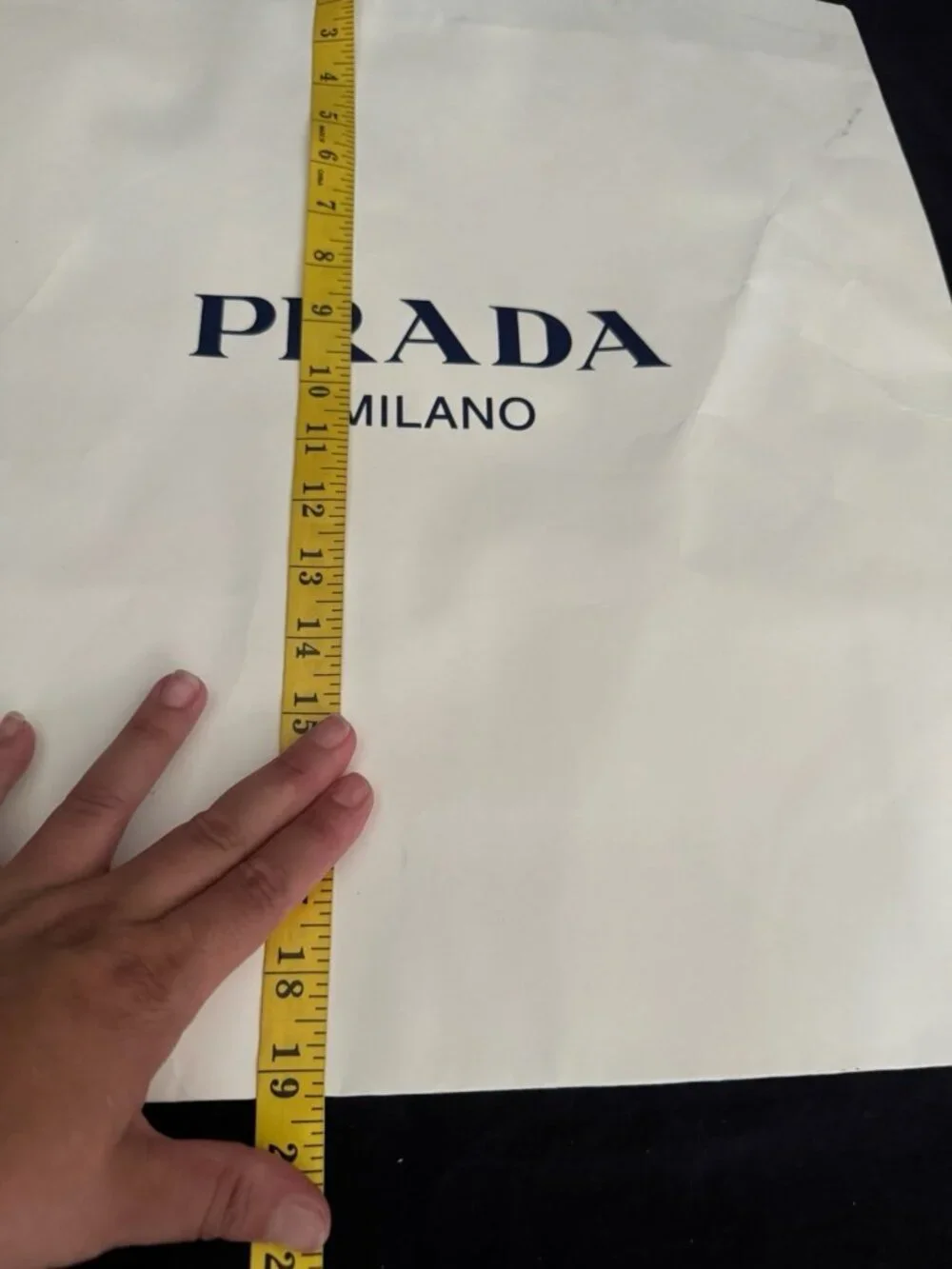 Prada Paper Reusable Shopping Bag White 19